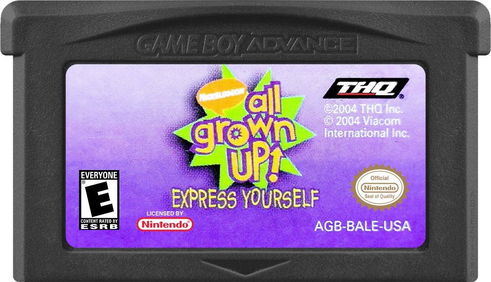 All Grown Up: Express Yourself logo for GameBoy Advance